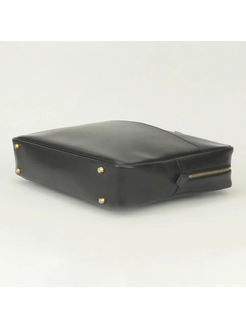 Hermes Plume Doc 38 Business Briefcase Box Calf Havana Brown Gold